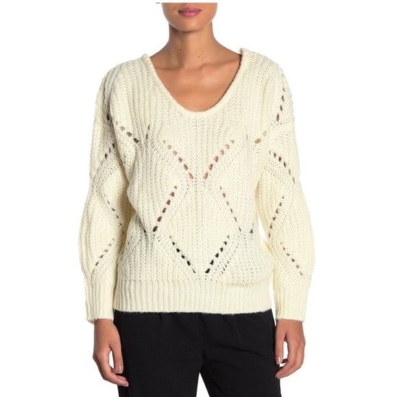 FRNCH Open Stitch Pullover Sweater - Picture 1 of 8